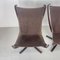 Vintage Leather High Backed Falcon Chairs by Sigurd Resell, Set of 2 12