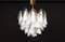 Lámpara de araña de cristal de Murano atribuida a Carlo Nason para Mazzega, años 70, Imagen 9