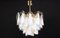 Lámpara de araña de cristal de Murano atribuida a Carlo Nason para Mazzega, años 70, Imagen 10