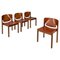 Moderne Italienische Mid-Century Stühle von Vico Magistretti für Cassina, 1960er, 4er Set 1