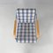 Swiss Blue Tartan and White Armchair by Werner Max Moser for Embru, 2000s 8