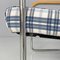 Swiss Blue Tartan and White Armchair by Werner Max Moser for Embru, 2000s 18