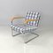 Swiss Blue Tartan and White Armchair by Werner Max Moser for Embru, 2000s 2