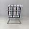 Swiss Blue Tartan and White Armchair by Werner Max Moser for Embru, 2000s, Image 7