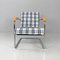 Swiss Blue Tartan and White Armchair by Werner Max Moser for Embru, 2000s 4