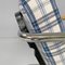 Swiss Blue Tartan and White Armchair by Werner Max Moser for Embru, 2000s 11