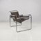 Italian Modern Brown Leather Wassily Armchair by Marcel Breuer for Gavina, 1970s, Image 6