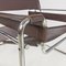Italian Modern Brown Leather Wassily Armchair by Marcel Breuer for Gavina, 1970s, Image 12