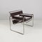 Italian Modern Brown Leather Wassily Armchair by Marcel Breuer for Gavina, 1970s, Image 2