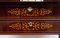 Mesa de juegos Smith napolitana antigua de pluma de caoba con incrustaciones de arce, siglo XIX, Imagen 4