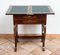 Antiker neapolitanischer Smith Spieltisch aus Mahagoni Feder mit Ahorn Intarsien, 19. Jh. 3
