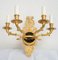 Empire Wall Lights in Gilded Bronze, 19th Century, Set of 2 1