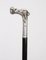 Antique Victorian Silver and Ebonized Walking Stick, 1860 2