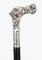 Antique Victorian Silver and Ebonized Walking Stick, 1860 7