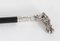 Antique Victorian Silver and Ebonized Walking Stick, 1860 4