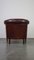 Vintage Sheep Leather Club Chair with Black Piping 4