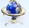 Table Top World Globe in Lapis and Brass 2