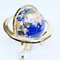 Table Top World Globe in Lapis and Brass, Image 5