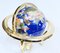 Table Top World Globe in Lapis and Brass, Image 6