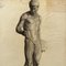 Berger dit Lheureux Biloul, Academic Nude, 20th Century, Charcoal on Paper 2
