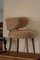 Moderner Dänischer Stuhl mit niedriger Rückenlehne aus Lammwolle, 1940er 11