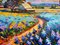 K. Husslein, Blue Bonnets Calling Me Home, Oil on Canvas 4