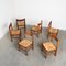 Vintage Wicker Dining Chairs by Vico Magistretti, 1960s, Set of 6, Image 7