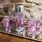 Juego de coctelera y vasos vintage de vidrio Cracle rosa, años 60. Juego de 7, Imagen 4
