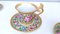 Kaffeetassen aus Capodimonte Porzellan mit Blumenmotiven, 6 . Set 6