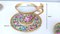 Kaffeetassen aus Capodimonte Porzellan mit Blumenmotiven, 6 . Set 13