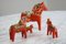 Swedish Wooden Dala Horse Toys, 1960s, Set of 4 3