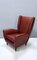 Mod. 512 Skai Wingback Chair by Gio Ponti for Isa Bergamo, 1950s 3