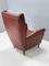 Mod. 512 Skai Wingback Chair by Gio Ponti for Isa Bergamo, 1950s 5