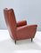 Mod. 512 Skai Wingback Chair by Gio Ponti for Isa Bergamo, 1950s 8