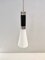 Vintage Opaline Glass and Chrome-Plated Brass Pendant from Stilnovo, 1960s 6