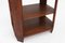 Art Deco French Side Table in Wood with Inlay and Red Marble Top, 1940s, Image 11
