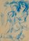 Antonio Mancini, Composition, 20th Century, Pastel Drawing, Image 2