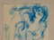 Antonio Mancini, Composition, 20th Century, Pastel Drawing, Image 4