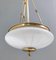 Vintage Murano Glass and Brass Ceiling Light, 1960s 5