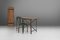 Tavolino industriale con struttura in metallo e ripiano in legno, Belgio, anni '20, Immagine 3