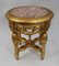 Louis XV Style Giltwood Rouge Marble Lamp Table 1