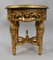 Louis XV Style Giltwood Rouge Marble Lamp Table 2