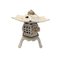 Vintage Japanese Pagoda Wrought Iron Candleholder 9