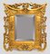 Carved Floral Giltwood Bevelled Glass Wall Mirror, 1970s 1