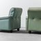 Vintage Stühle aus salbeigrünem Stoff, 1950er, 2er Set 3