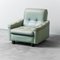 Vintage Stühle aus salbeigrünem Stoff, 1950er, 2er Set 4