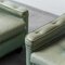 Sedie vintage in tessuto verde salvia, anni '50, set di 2, Immagine 8