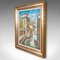 Artista de la escuela continental, canal de Venecia, años 80, óleo sobre lienzo, enmarcado, Imagen 3