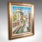 Artista de la escuela continental, canal de Venecia, años 80, óleo sobre lienzo, enmarcado, Imagen 1
