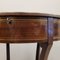 Antique French Side Table in Mahogany and Inlaid Brass, 1830 11